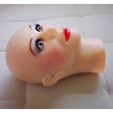 (Noviya) Quality Handmade Soft Silicone Realist Full Head Female/Girl Crossdress Sexy Doll Face Cosplay Mask
